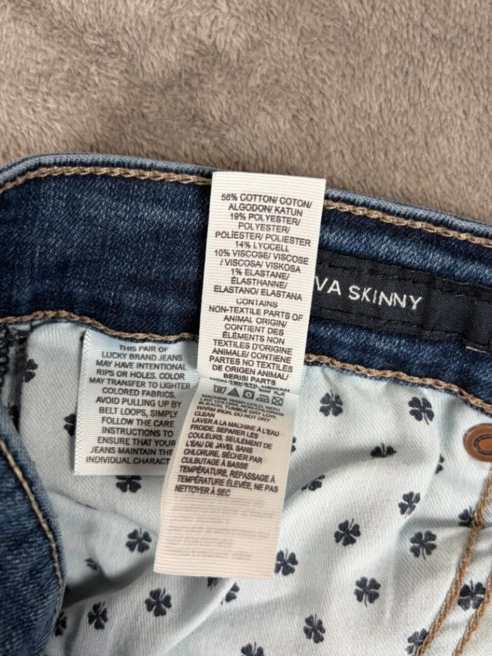 Lucky Brand Ava Skinny Jeans Women's 6/28 Medium Wash Skinny Stretch Preppy Chic